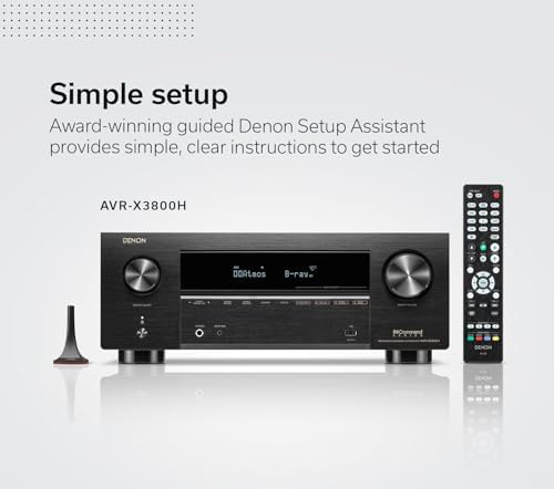Denon AVR-X3800H 9.4-channel Home Theater Receiver with Dolby Atmos