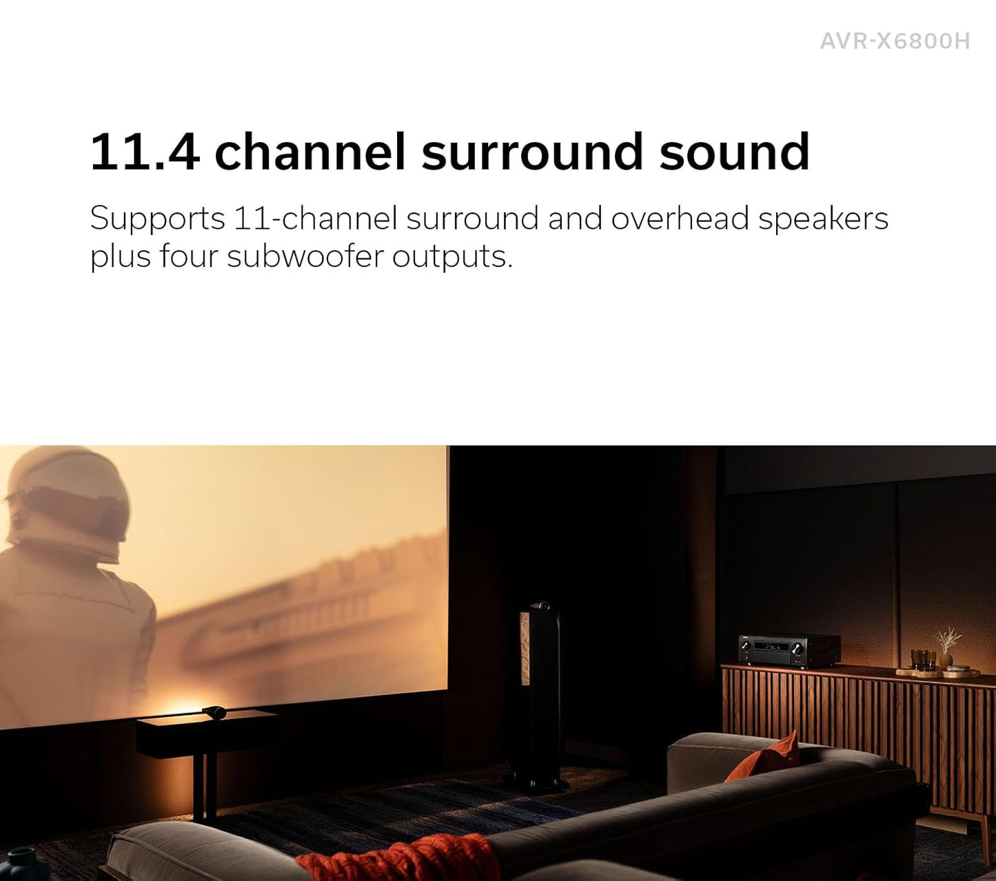 Denon AVC-X6800H 11.4 Channel AV Receiver with 8K Video