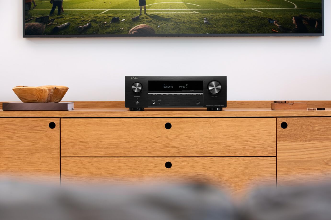 Denon AVR-X1800H 7.2-Channel 8K AV Receiver with HEOS® Built in