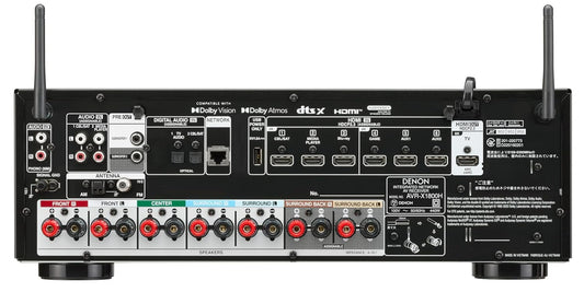 Denon AVR-X1800H 7.2-Channel 8K AV Receiver with HEOS® Built in